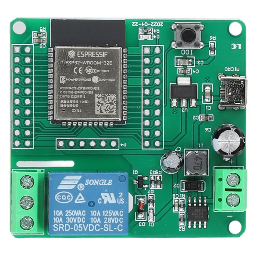 Binghe ESP 2 Canaux Relais Modul, ESP-32-WROOM Relais cartes de développement avec 4 MB Octet