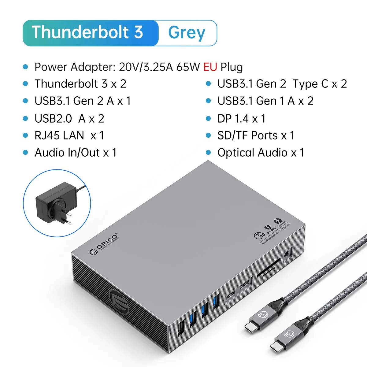 ORICO ドッキングステーション Thunderbolt 15-in-1