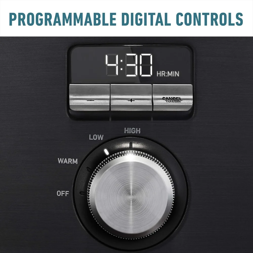 Slow Cooker with Digital Timer and Programmable Controls, 5.3 Quarts, Stainless Steel 3