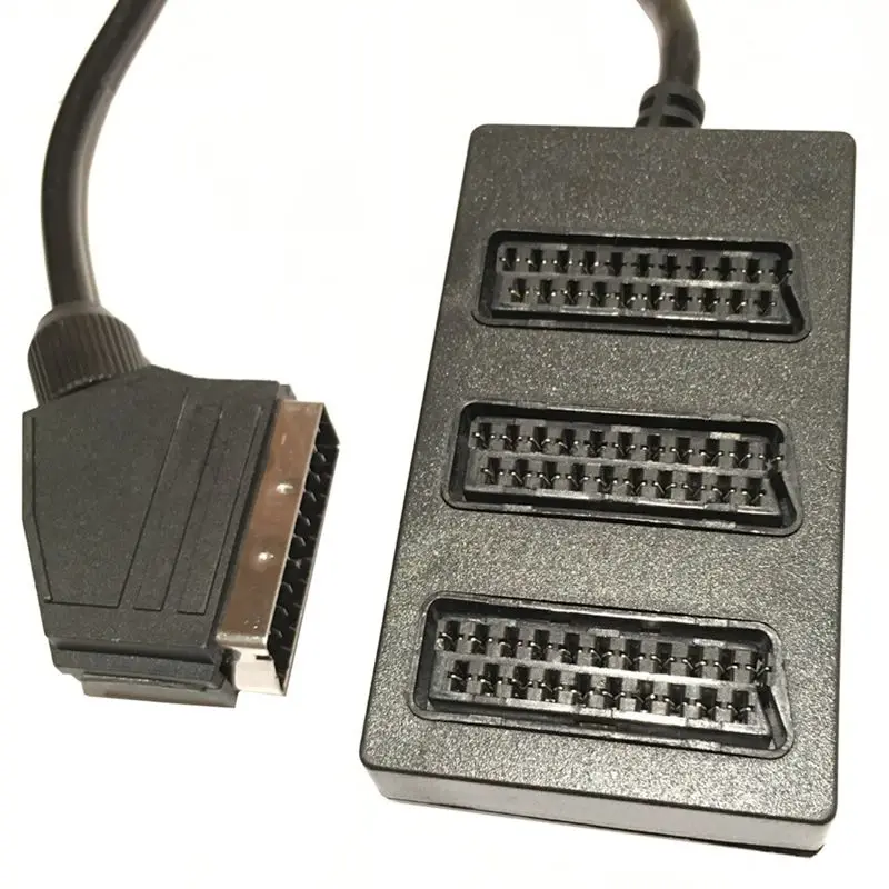 Cabo Splitter Áudio e Vídeo Scart Norma Europeia 3way 0.35 m 3way - Imagem 4