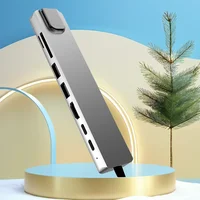 8 In 1 Type C 3.1 Hub USB C to RJ45 USB 3.0 4K HDMI-Compatible SD/TF Card Reader USB-C PD Fast Charge Splitter for MacBook Pro