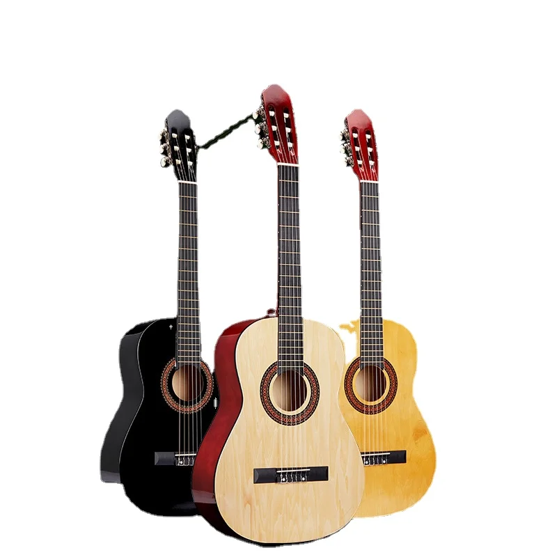 Thin Body Guitar Acoustic Electric 6 Steel-String Wood Color Flattop  Balladry Folk 40 Inch Guitarra Higgloss Cutaway Electro