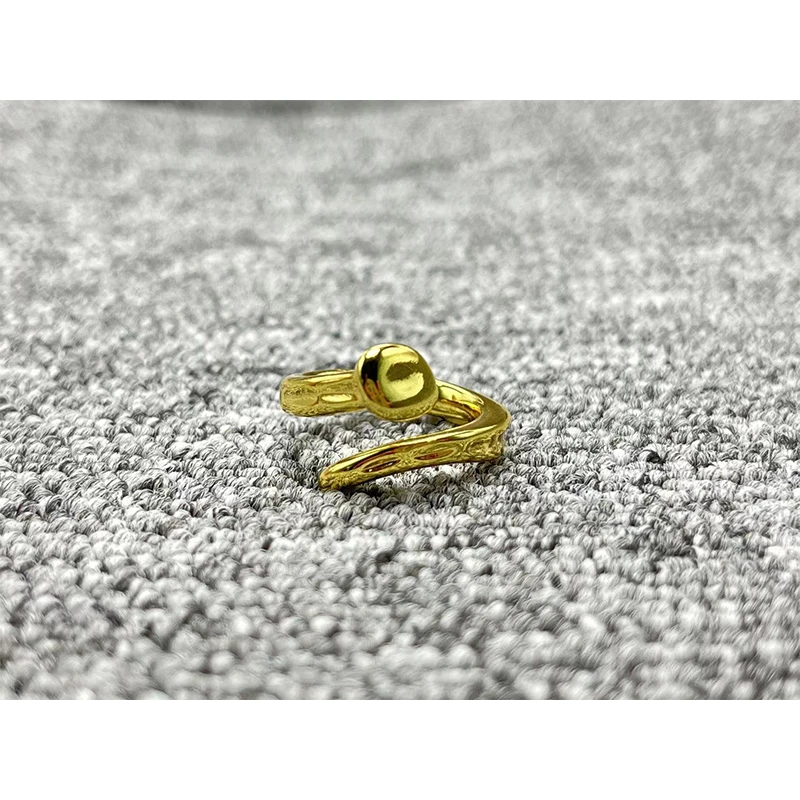 2023 New Uno De 50 Fashion Silver Plated 14K Gold Charm Ring Niche Jewelry Gift