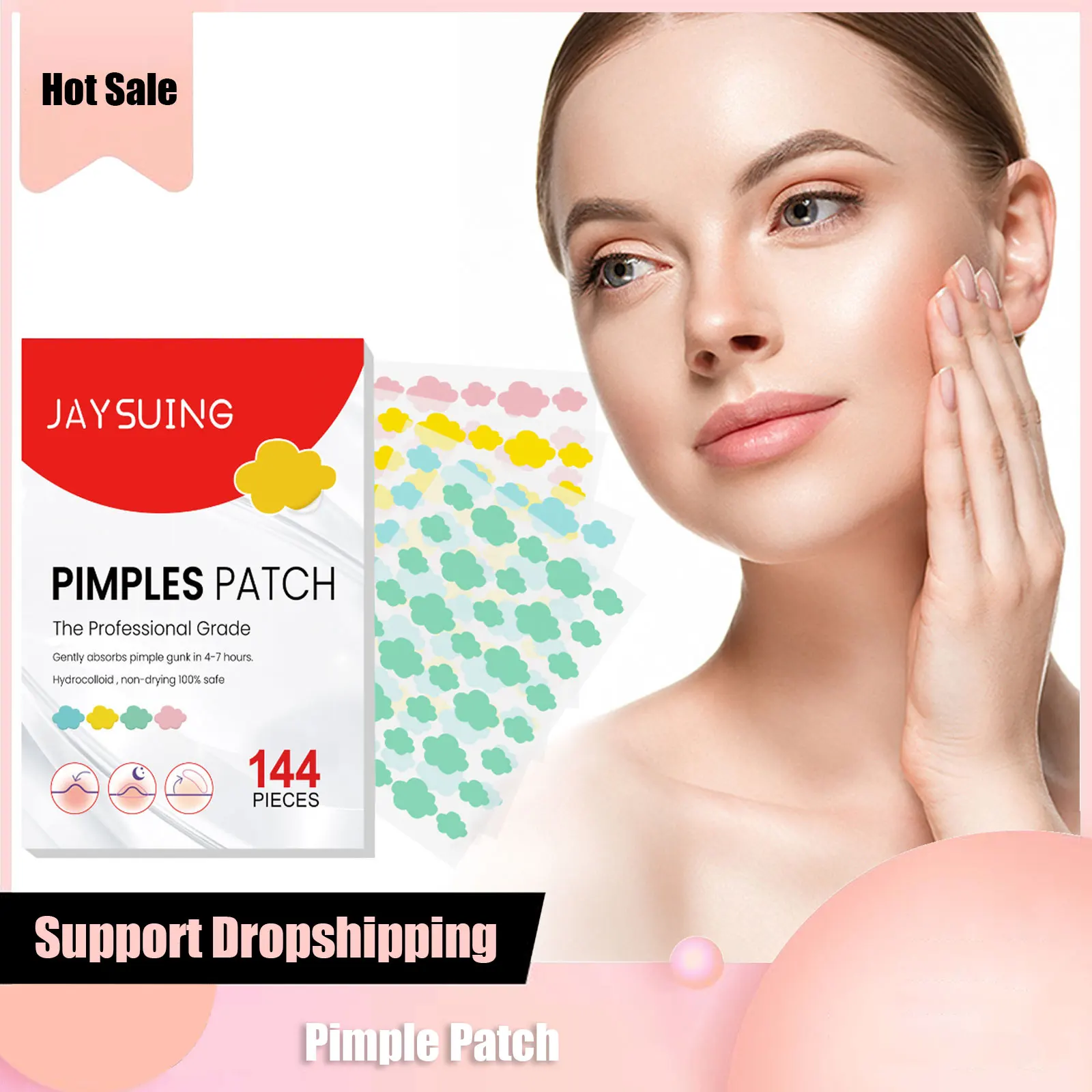 

Pimple Patch Acne Treatment Invisible Acne Cover Hydrocolloid Healing Absorbing Spots Moisturizing Waterproof Blemishes Sticker
