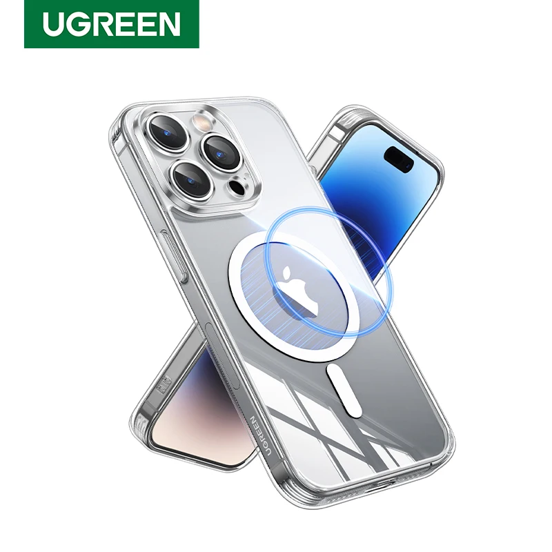 

UGREEN Magnetic Ring Case for iPhone 15 Pro Max Case for iPhone 14 13 12 Pro Max 15pro Magnet TPU Cover Shockproof Cases