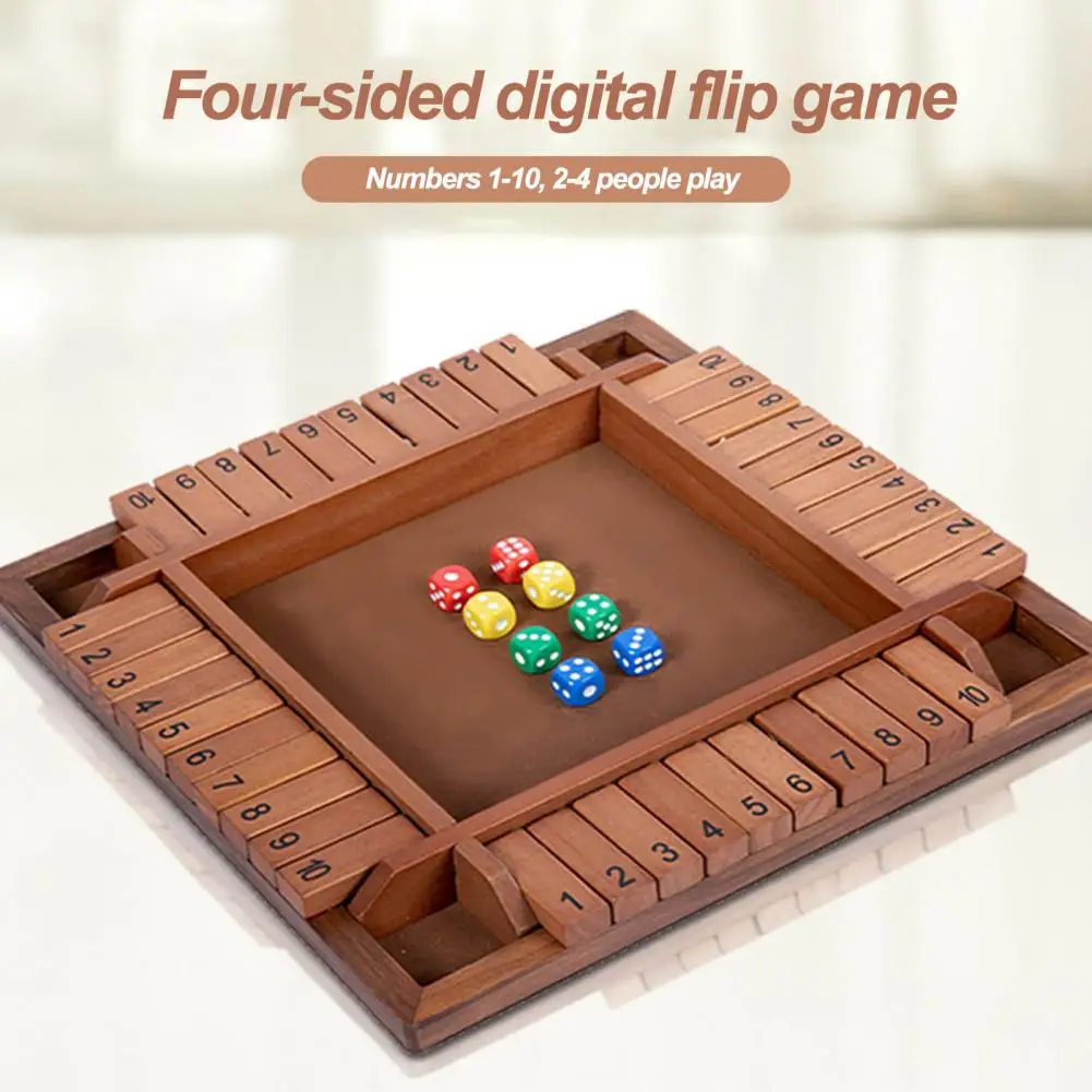 

Board Game for Learning Math Skills Wooden Math Game with Dice for Family Fun Learning Classic Table Game for Kids for Christmas