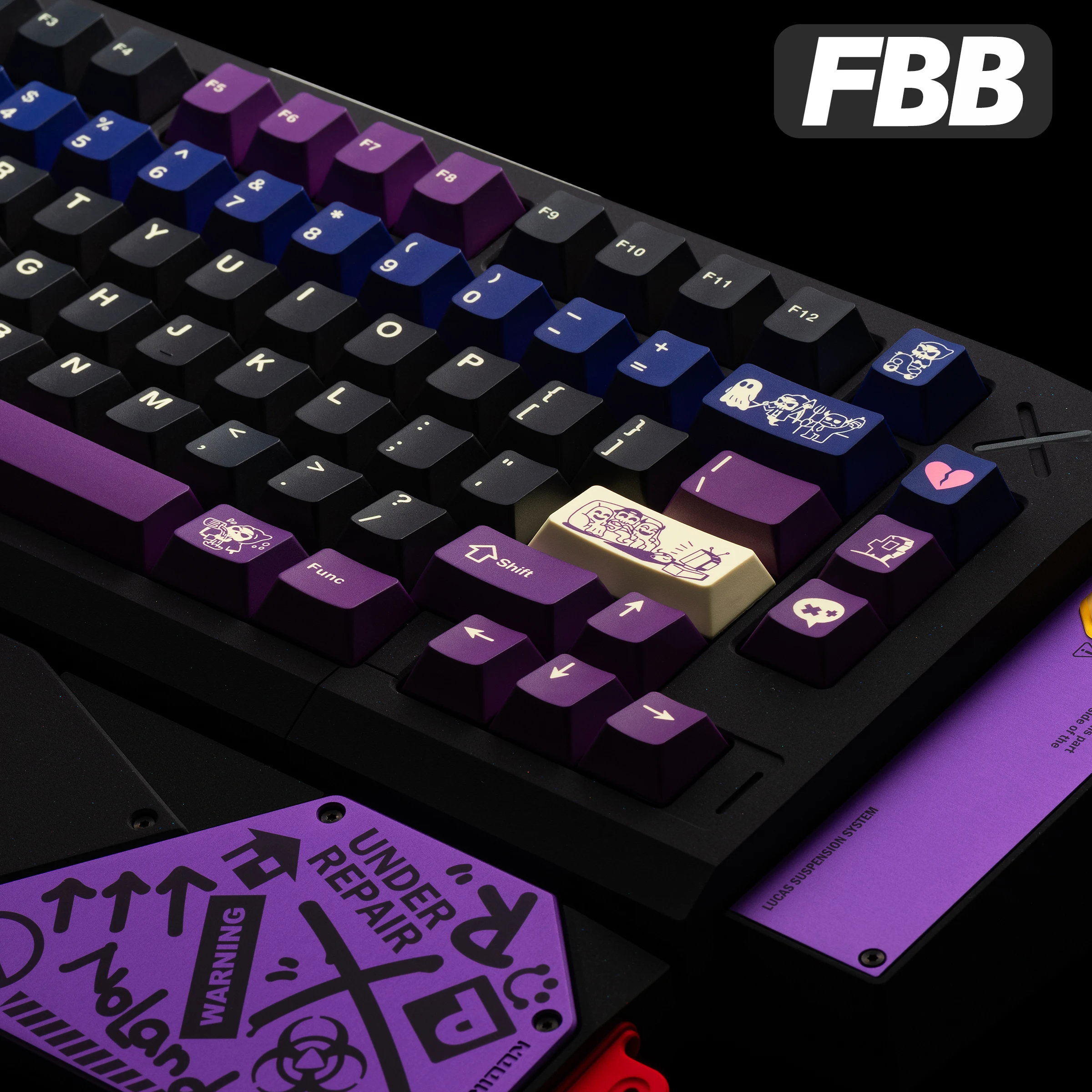 FBB Keycap DAMN Reaper R2 Sublimation PBT Custom Mechanical