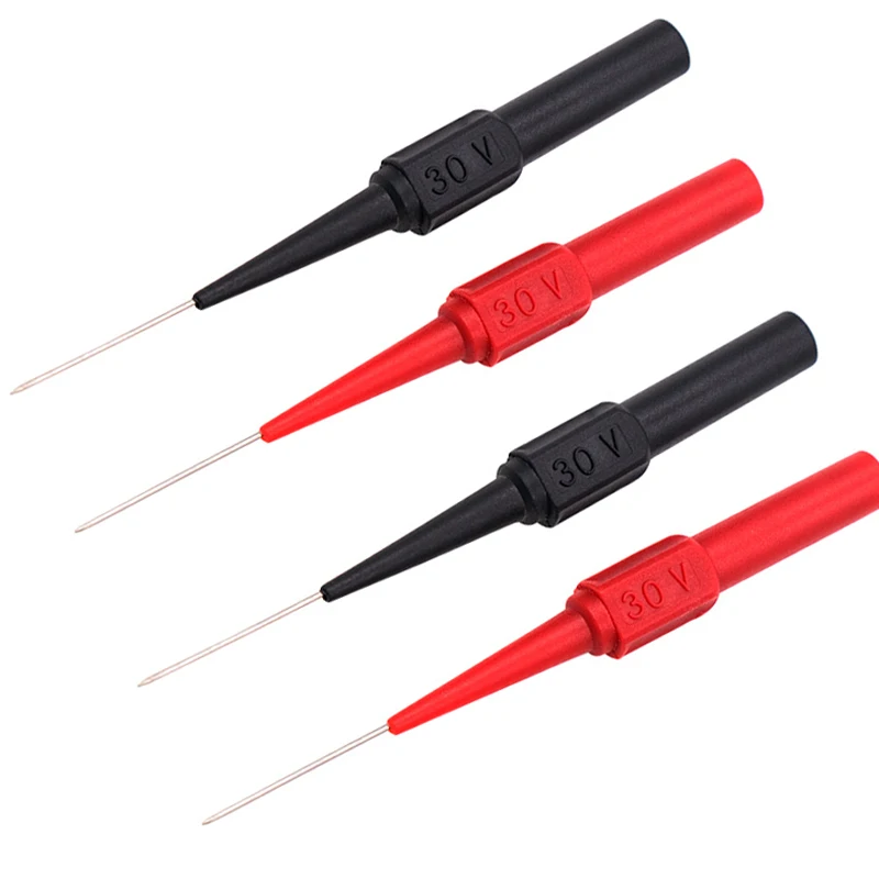 ZYWUOY 4PCS Flexible Back Probe Pins Bendable Test Probes For Automotive Wire Piercing
