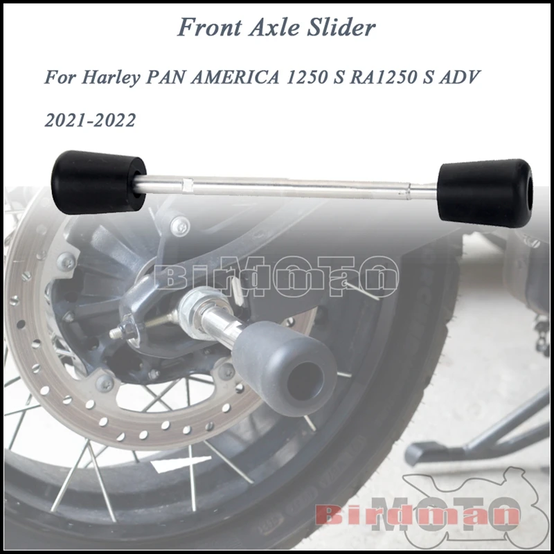 

Motorcycle Front Fork Axle Slider Anti Crash Wheel Protector Guard For Harley Pan America 1250 S RA1250 RA1250 S ADV 2021-2024