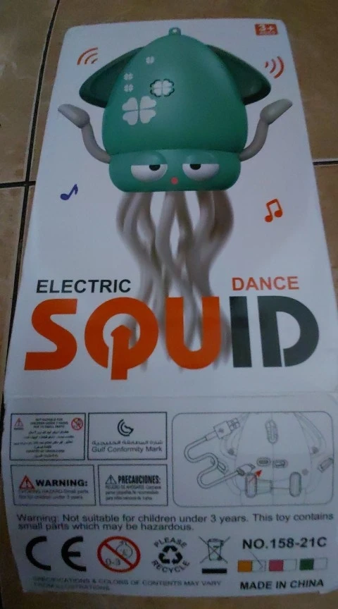 Electric Dancing Squid Octopus dancer Novelty fidget toys luminous Music Baby Crawling toys games for kids children Pets Cats photo review