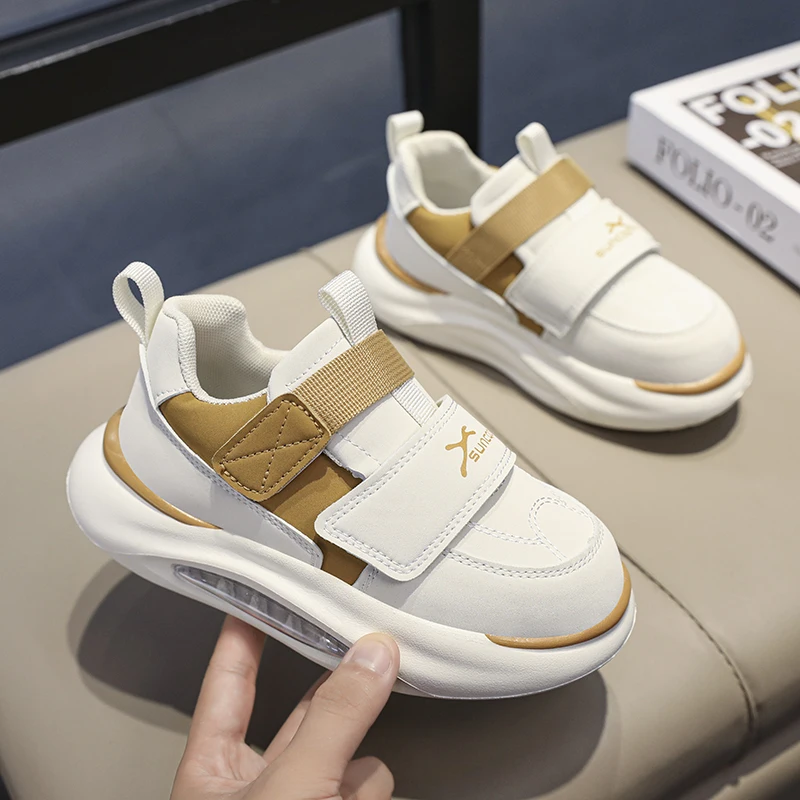 Kids Sneakers Boys Girls Casual Shoes Leather Waterproof Non-slip Running Shoes Sport Toddler 26-37