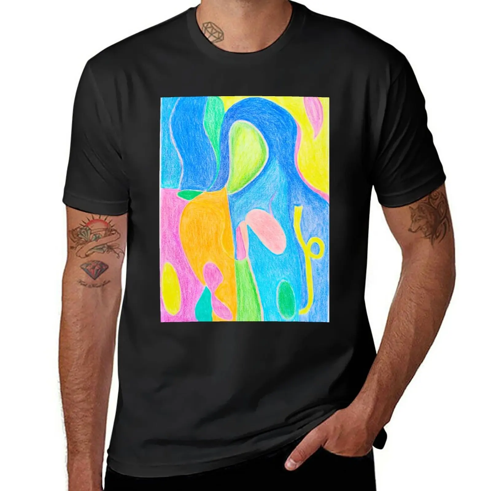 

Grace Soul Portrait Intuitive Art T-Shirt oversized customs design your own anime clothes mens graphic t-shirts hip hop