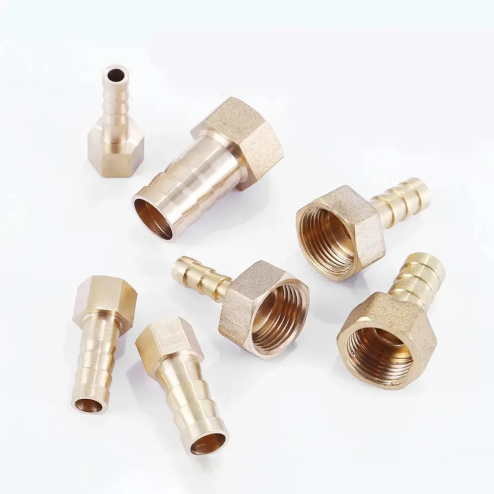 2 Reales Carlos III JUWO Accesorios De Manguera De Aire, 1/2 Pulgada NPT Hembra A 3/8 Pulgadas, Accesorios De Púas De Manguera De Latón, Adaptador Resistente Y Sin Fugas Para Aire, Agua