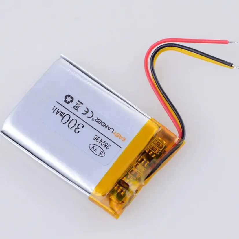 3.7v 402035 250mAh Lipo Li Polymer Battery JST 3pin 1.0 1.25 1.5 2.0 2