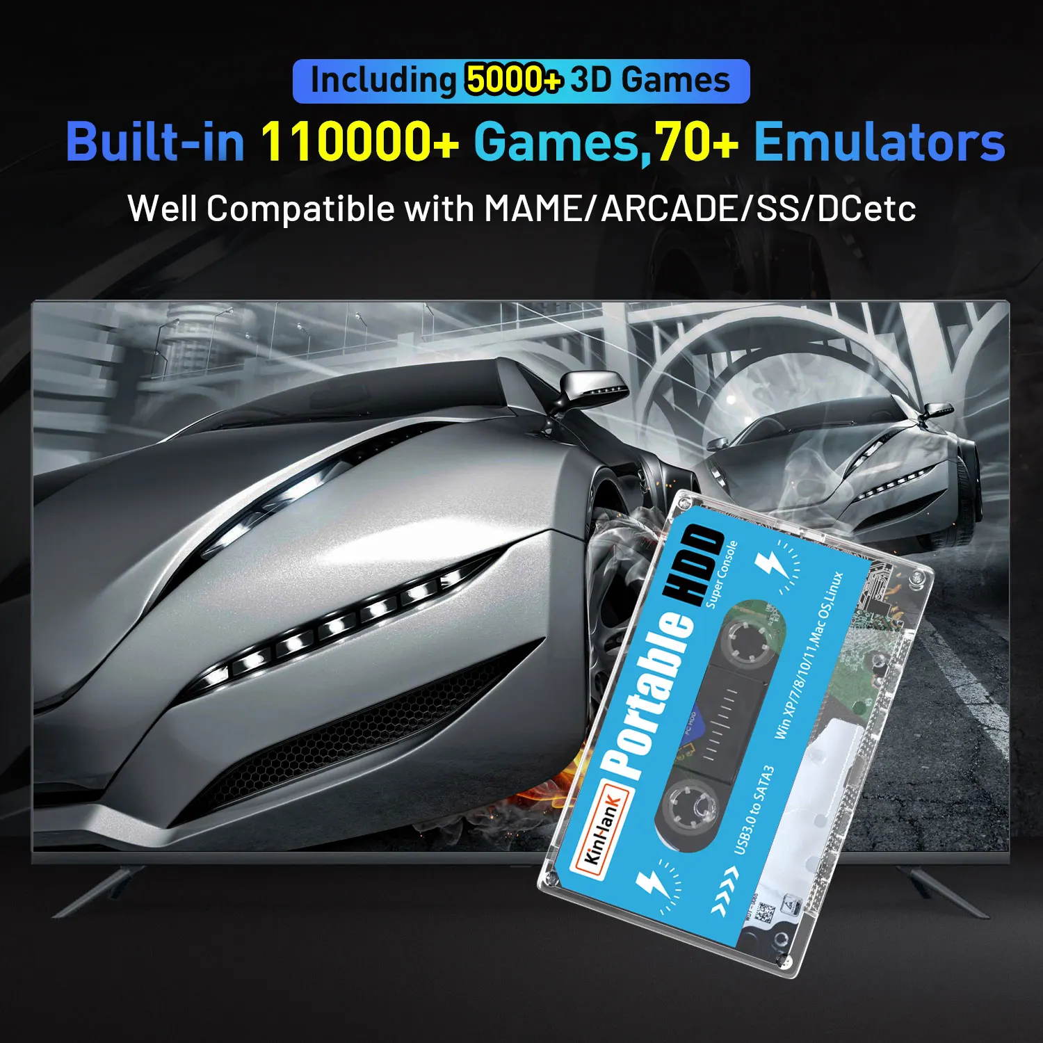 その他 mamKINHANK SuperConsole 2TBHDD Kinhank Super Console X Batocera 33 500g 2t | Retro Video