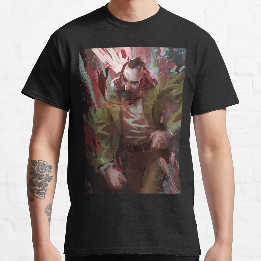 Silkdusk's Pure Cotton Kim-Kitsuragi Graphic Tee - Funny Short Sleeve Round Collar Shirt