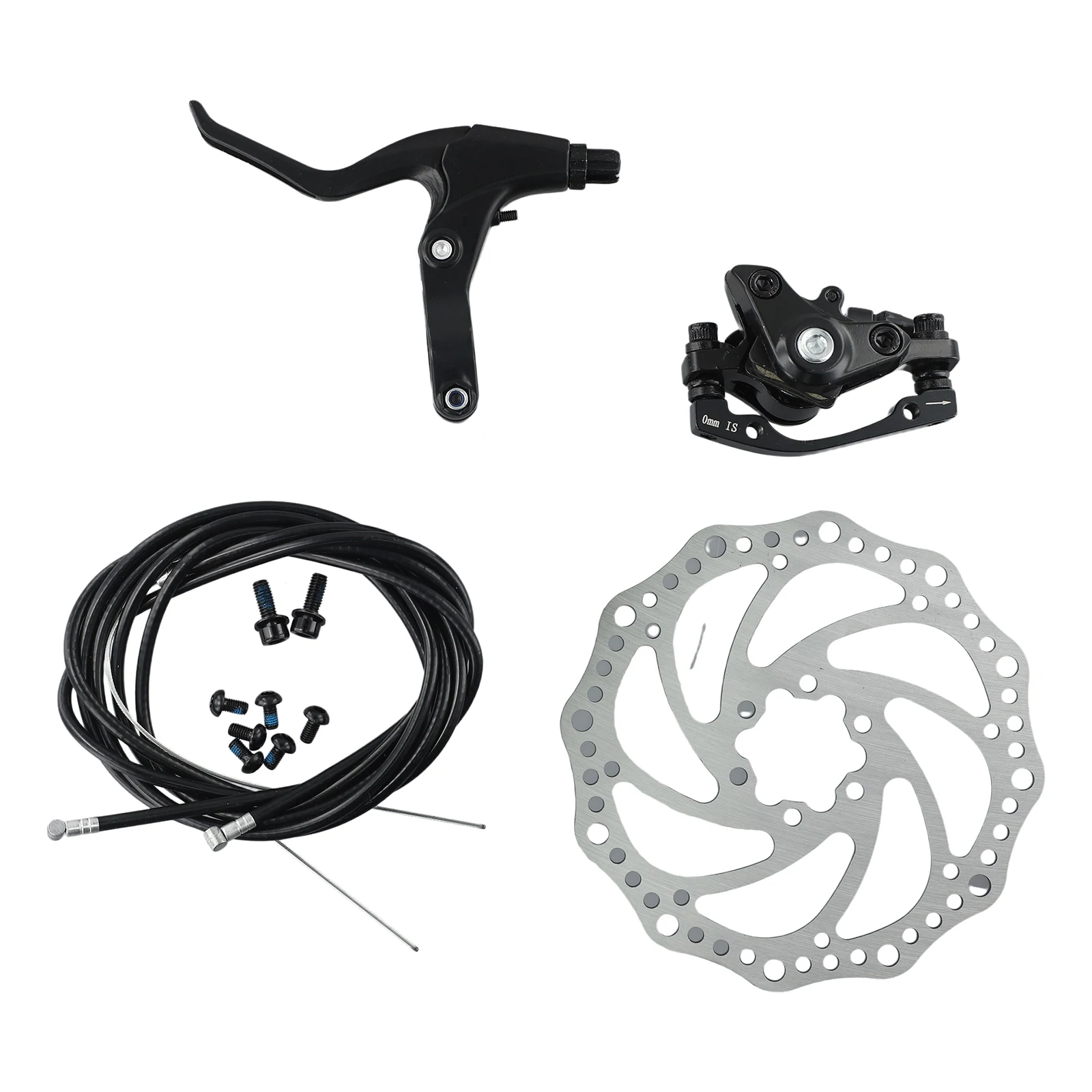 

Bicycle Rear Disc Mechanical Brake Mountain Bike Front And Rear Set With 160mm Rotor Built-in Wide Brake Pad Double Brake Parts