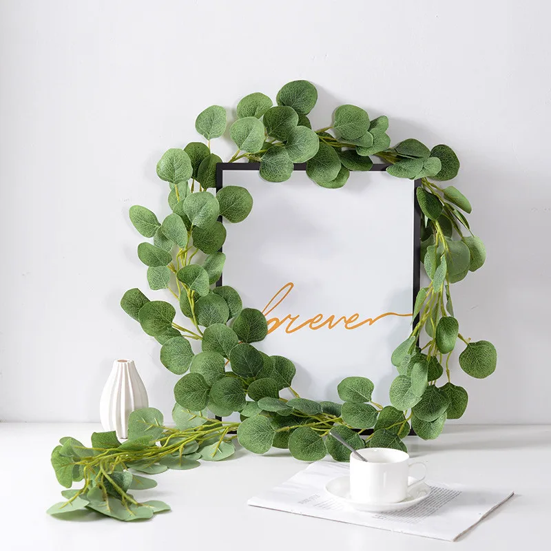 Leaf Vine Artificial Hanging Plants Liana Silk Fake Ivy Leaves for Wall  Green Garland Decoration Home Decor Party Vines 230cm