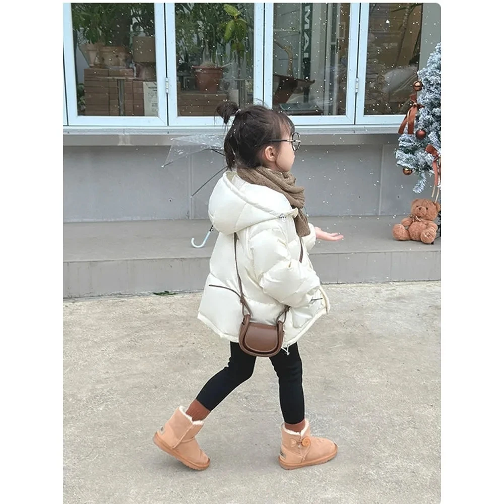 2-12 Years Girls Winter Coat Kids Hooded Cotton Padded Jackets for Girls Water Proof Overcoat Toddler Baby Fall Outwear 4-7