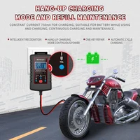 6V 12V Intelligent Car Battery Charging Charger Motorcycle For AGM GEL WET VRLA Lead Acid Battery Charger 100-240V 5