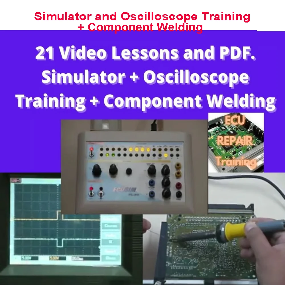 simulador-e-osciloscopio-do-ecu-soldadura-componente-do-treinamento-21-licoes-video-instalacao-do-ecu-do-pdf-adaptadores-de-smd-eprom-software-do-carro