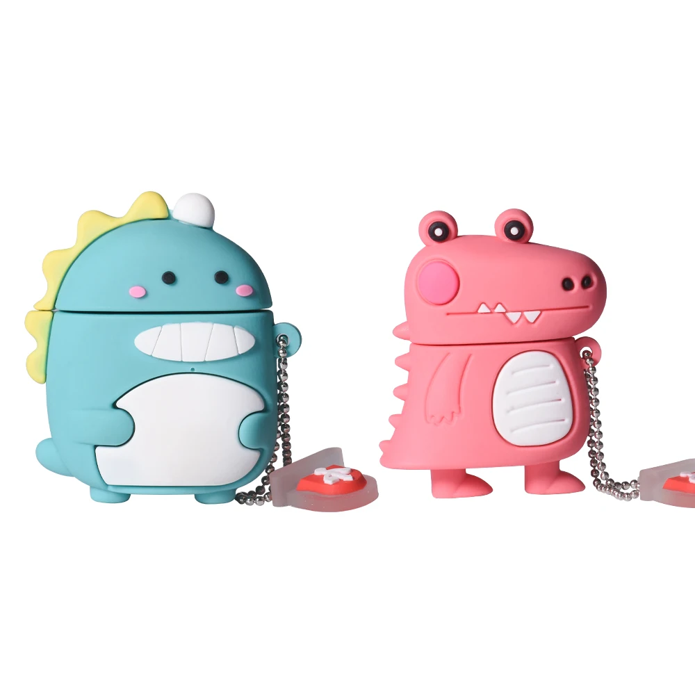 Flash Drive Cute Cartoon USB 64GB 32GB 16G Animal Penguin Cat Owl Lion Dinosaur External Storage