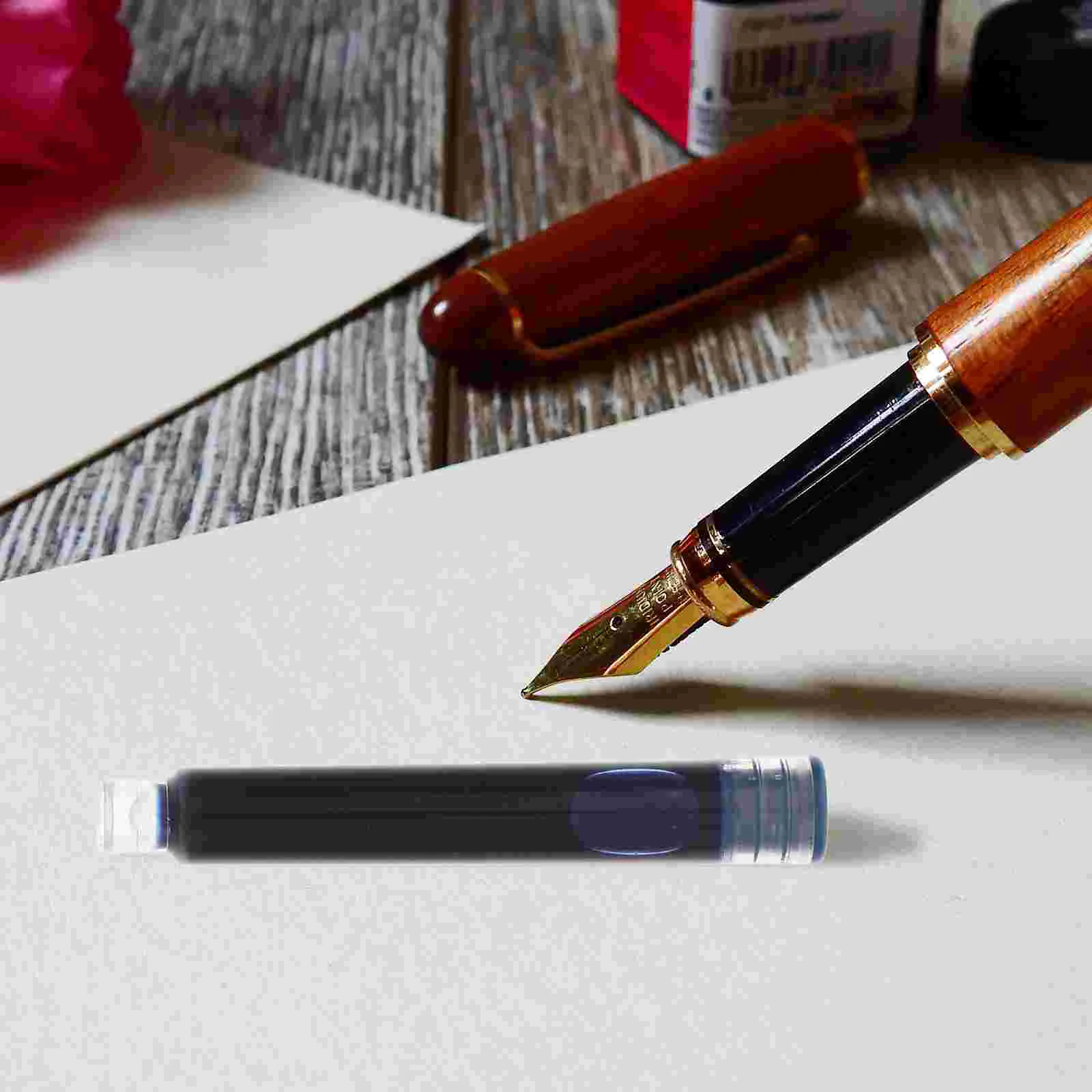 만년필용 잉크 리필, 지워지는 잉크 리필, 교체 잉크 리필, 100 개