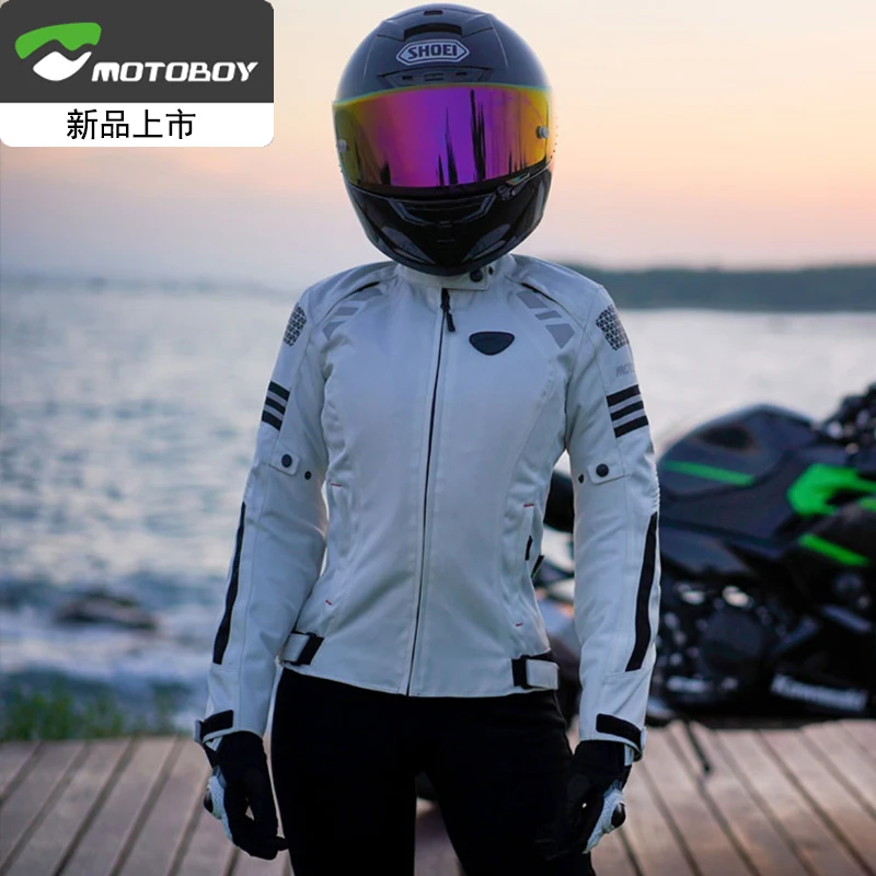 

Motorcycle Jacket Women Four Seasons Motorcycle Racing Jacket CE Certification Protection Riding Clothing Removable Lining