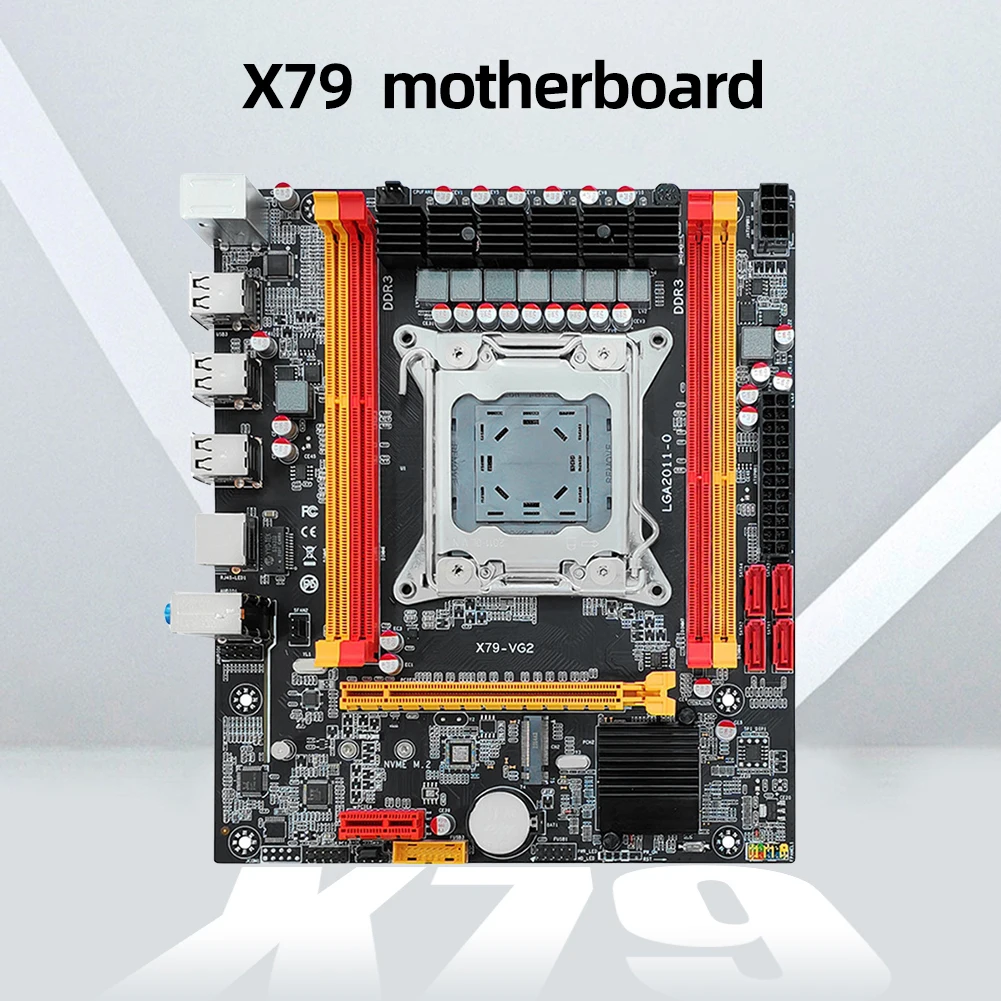 Scheda Madre Del Computer X79 Nvme M.2 Ssd Lga 2011 Supporto Per Scheda Madre Desktop Memoria Ddr3 Adatta Per Cpu Intel E5 2600/ 2689/2690/2670