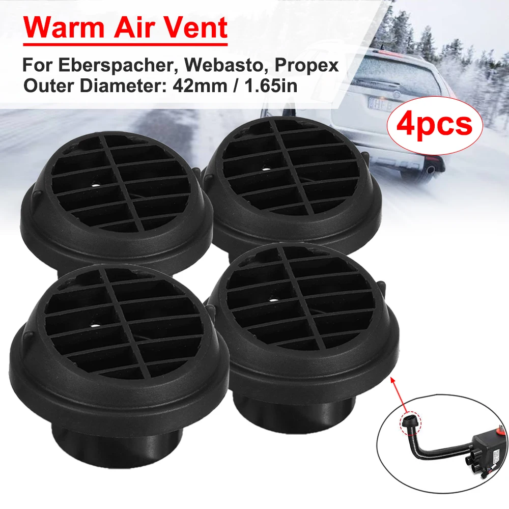 1/4Pcs 42mm Car Heater Duct Air Vent Outlet Diesel Parking Heater