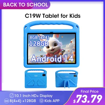 Weelikeit C19W 2024 Tablet per Bambini Android 14 10.1 "8GB 128GB Octa Core Bambini Tablet Apprendimento Educativo 6000mAh Bambini APPs 1