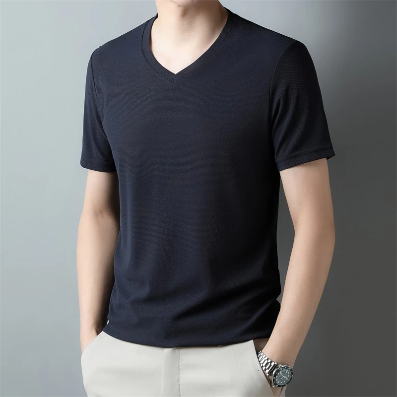 PlatiNum Waffle V-Neck T-Shirt Material Composition
