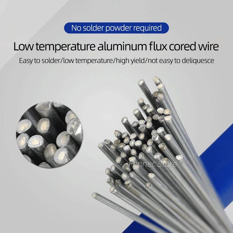 1.6/2.0/2.5mm Welding Rods Copper Aluminum Iron Stainless Steel Cored Universal Solder Wire Electrode 50-200pcs