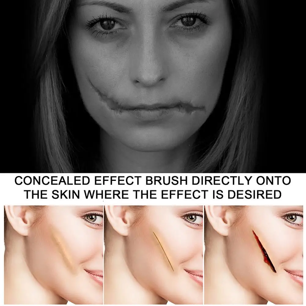 Makeup Scarring Liquid, Scarring Liquid Special Effect Make Up, Liquid Scar Makeup Cosmetic Special Effects Liquid For Halloween 6