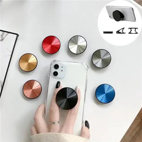 Portable CD Pattern Mobile Phone ABS Stretching Bracket for IPhone Samsung Xiaomi Universal Accessories Finger Ring Stand Holder - Image 2