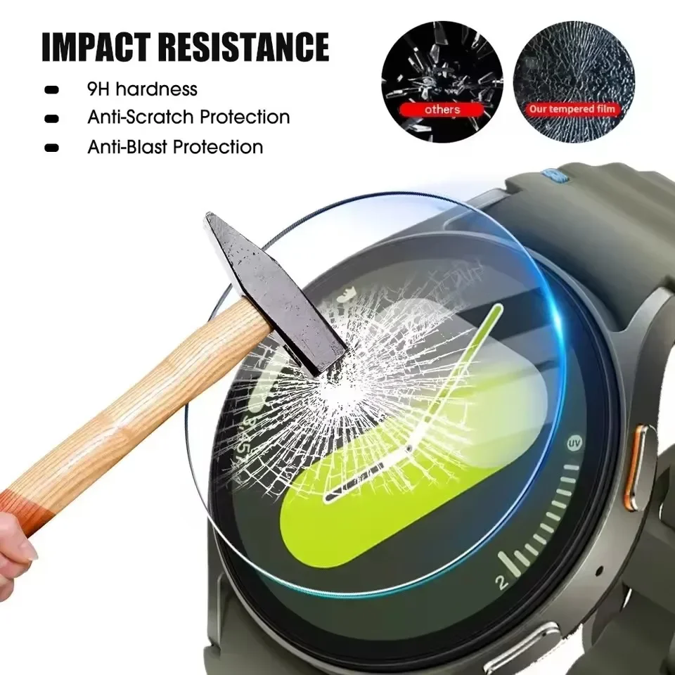 Premium Tempered Glass Screen Protector for Smartwatch - Enhanced Protection