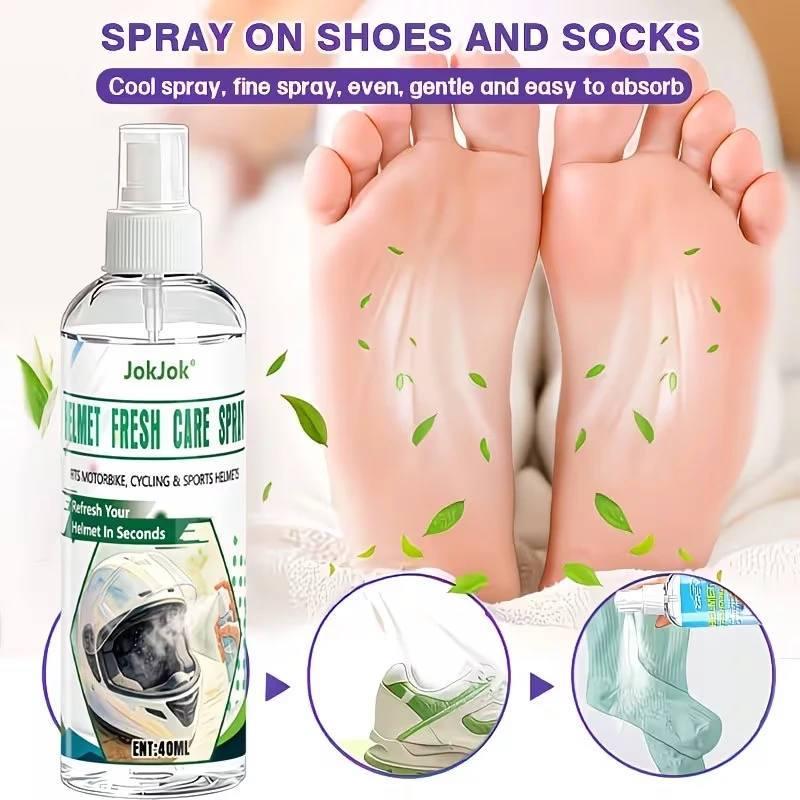 Spray Deodorante Rinfrescante per Caschi, Pulizia Rapida Senza Acqua, Anti-Congestione e Freschezza a Lunga Durata, Formula Delicata Non Irritante - immagine 4