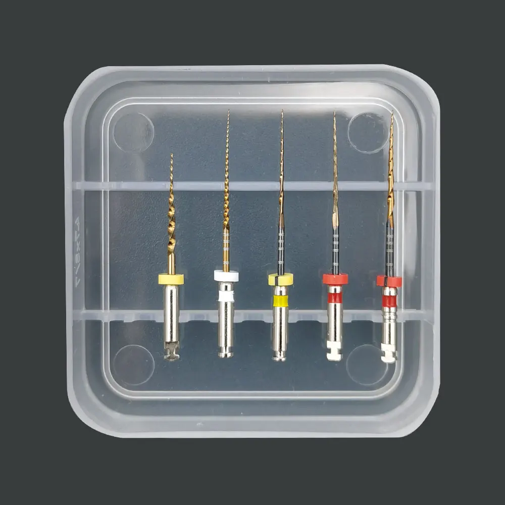 

5pcs/box Dental Dual Shaper NITI Files 3mm~17mm Single-edge Cutting Rotary Files 04 20# 06 taper 25# Part Dental Endo Files