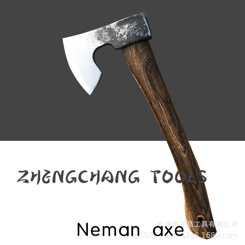 Outdoor chopping and chopping wooden artifact camping Qinggang wood stainless steel forging tactical axe multifunctional 5