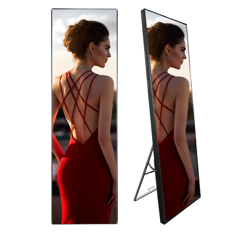 

Totem Player Sixe Video English Poster Totem Digital Signage Screens Wifi Brightness Standing Led Touch Advertising Full Screens