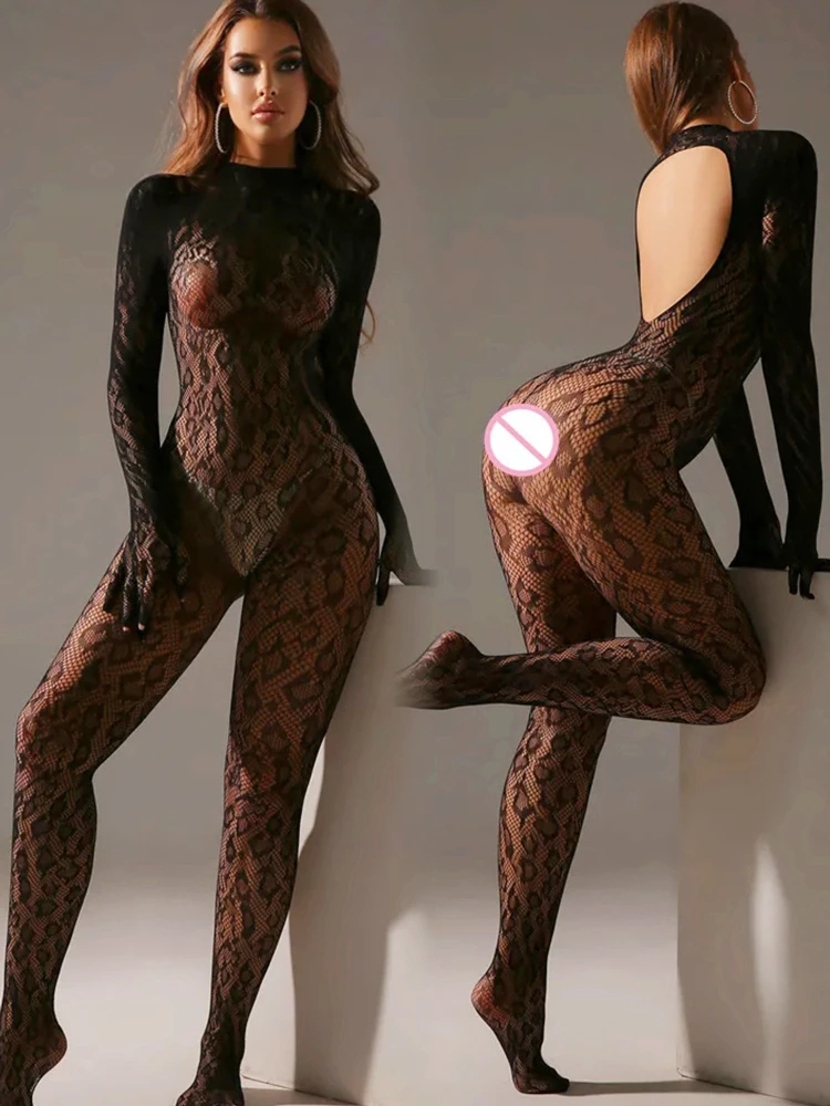 Women Underwear Crotchless Teddies Bodysuit Sexy Lingerie Mesh Backless Open Bra Bodystockings Erotic Bodysuits Porn Leopard women underwear,sexy lingerie,latex bodysuit