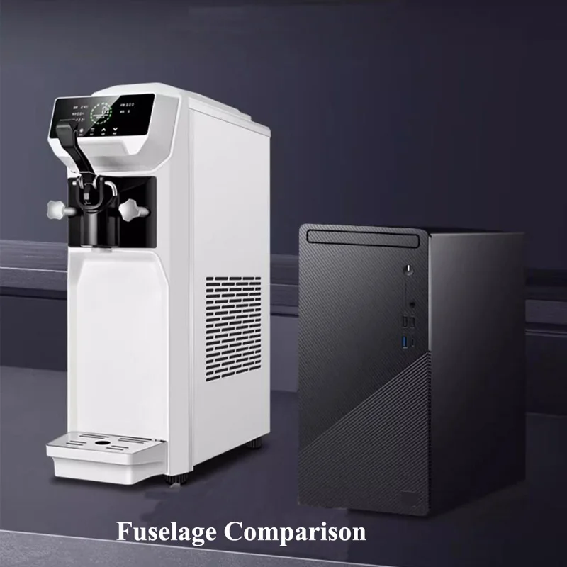Commercial 16L Ice Cream Machine Electric Frozen Yogurt Ice Cream Maker Machine Stainless Steel Mini Automatic Ice Cream Machine 3
