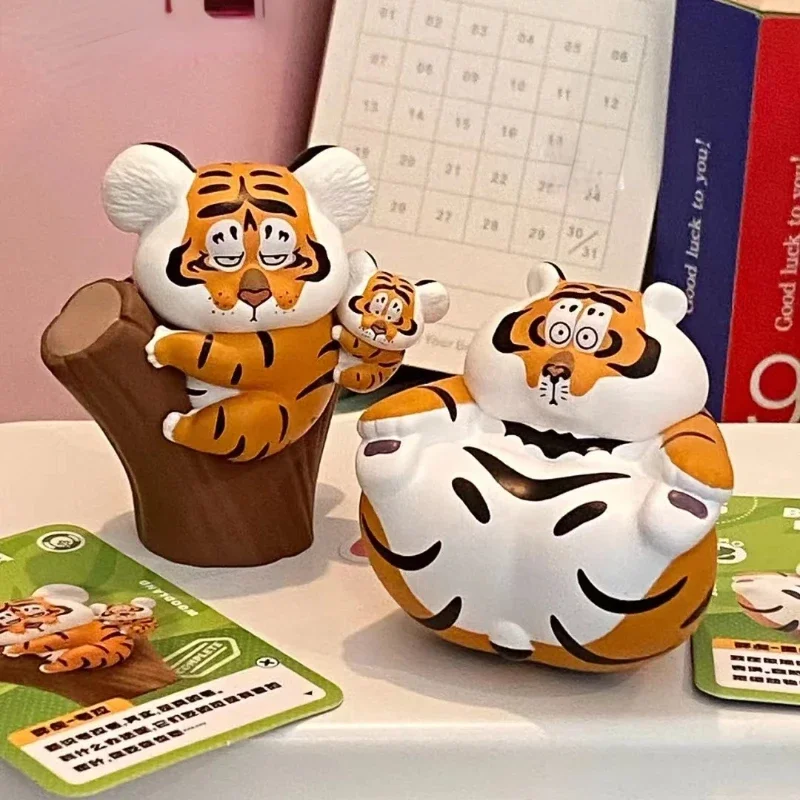 

Panghu Fat Tiger Version 2 Protect Animal Blind Box Fragment Collection Figure Toys Kawaii Tigers New Arrival Free Shipping