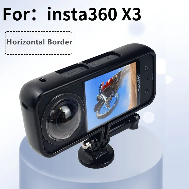 Fixed Border Bracket Mount Adapter Horizontal e Vertical Frame Side Inststa360 One x3 Panorama Câmera Acessórios - Image 6
