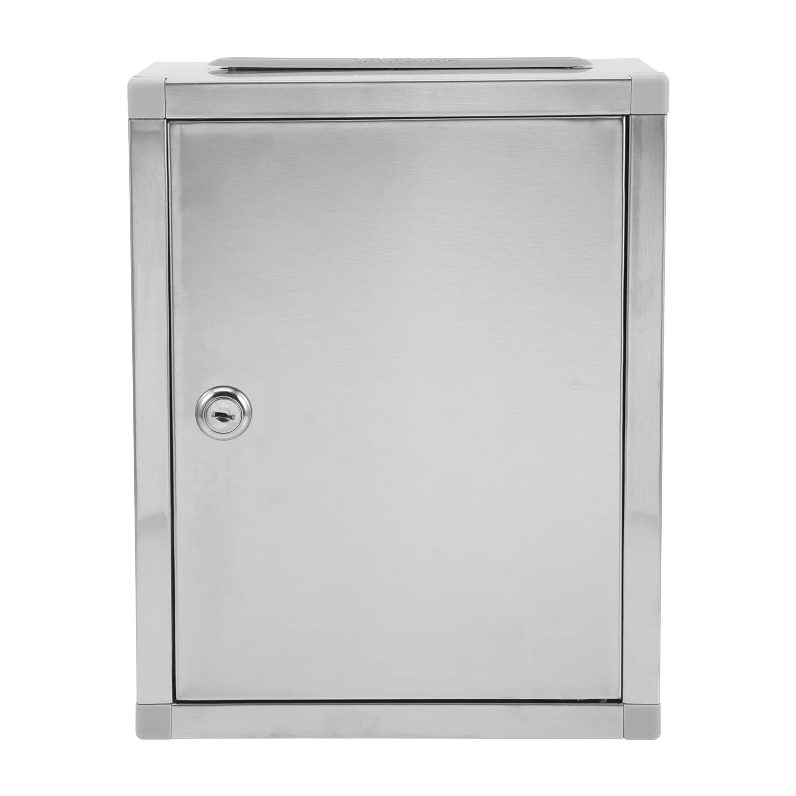

Stainless Steel Mailbox Letter Post Container Safes Wall-mounted Office Mailboxes for outside