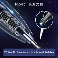 Lopet Rocket Galaxy Twist Gel Pen,1/2pen Creative Rotating Core Signing stylo Quick Drying ST Head Stationery For school, office 2