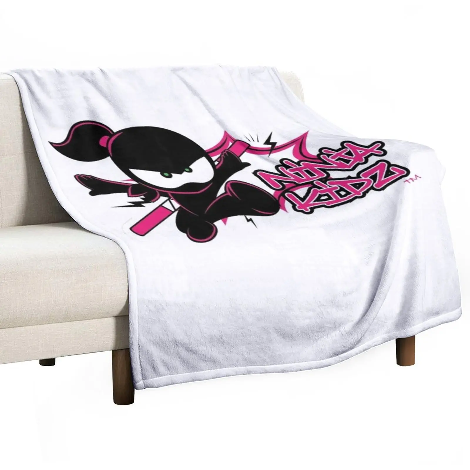 

ninja kidz girl Throw Blanket Plush Thin Blankets