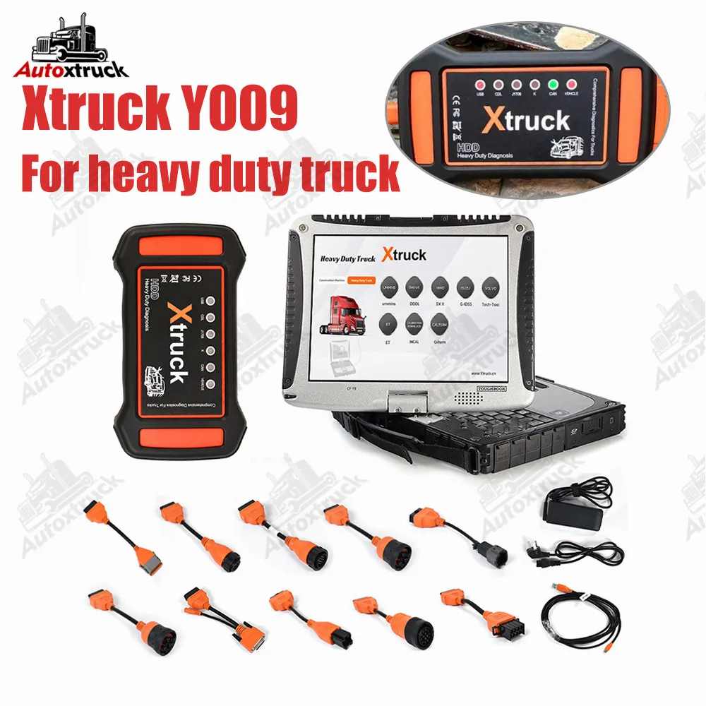 

Construction Excavator Diesel Xtruck Y009 HDD With CF19 Laptop Professional Machinery Heavy Duty Truck Diagnostic Tools