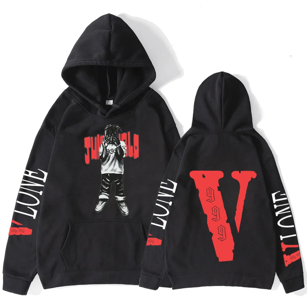 Men's Sweater African Boys Red Big V Printing Loose Street Fashion Sweater Couple Fashion Brand Jacket Hip Hop Hoodies Men