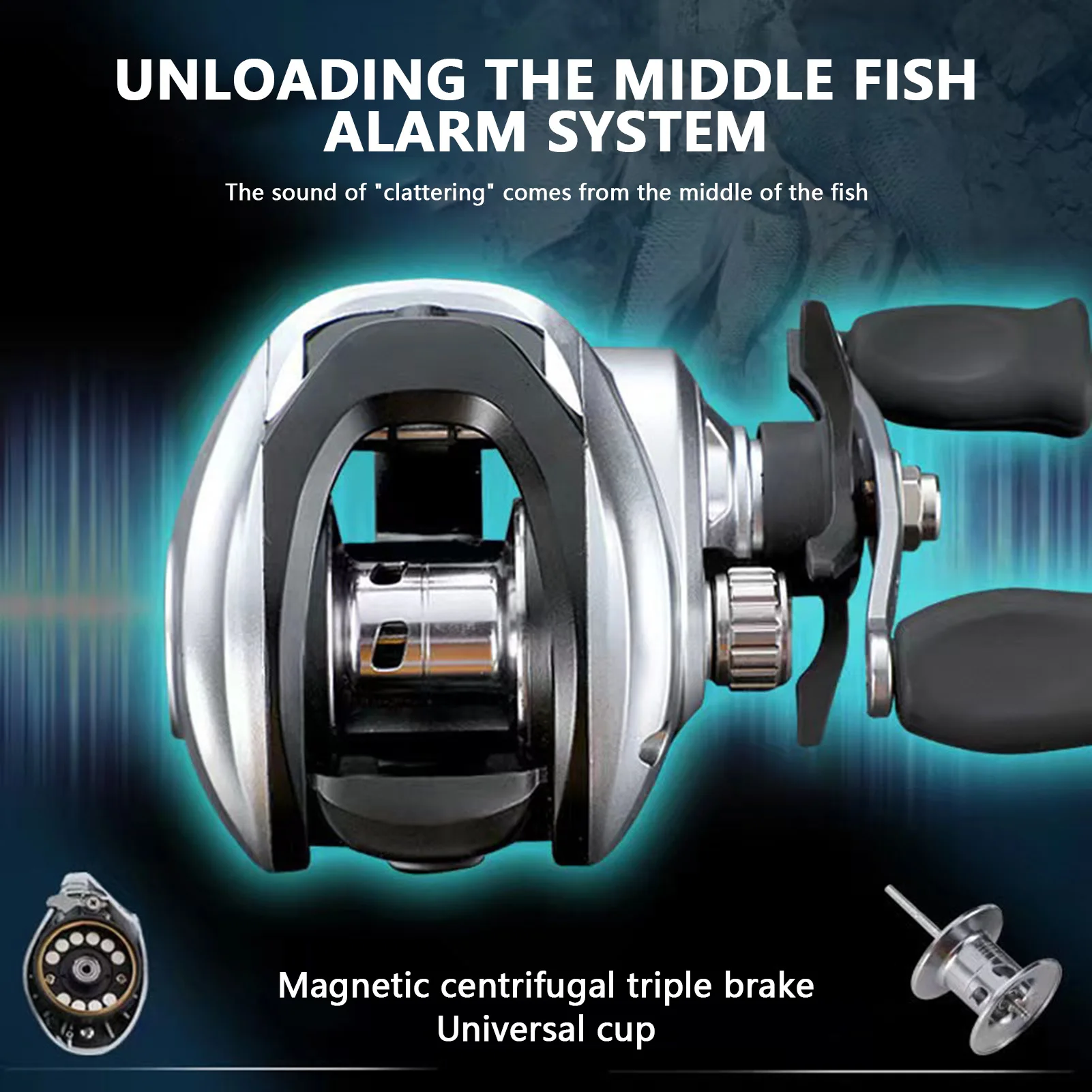 Metal Fishing Baitcasting Reel 4